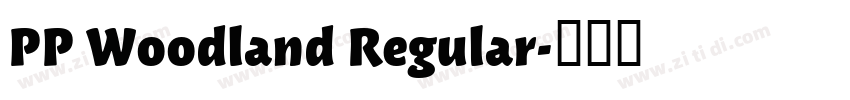 PP Woodland Regular字体转换